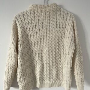 Mango Basics Ivory Knit Sweater
